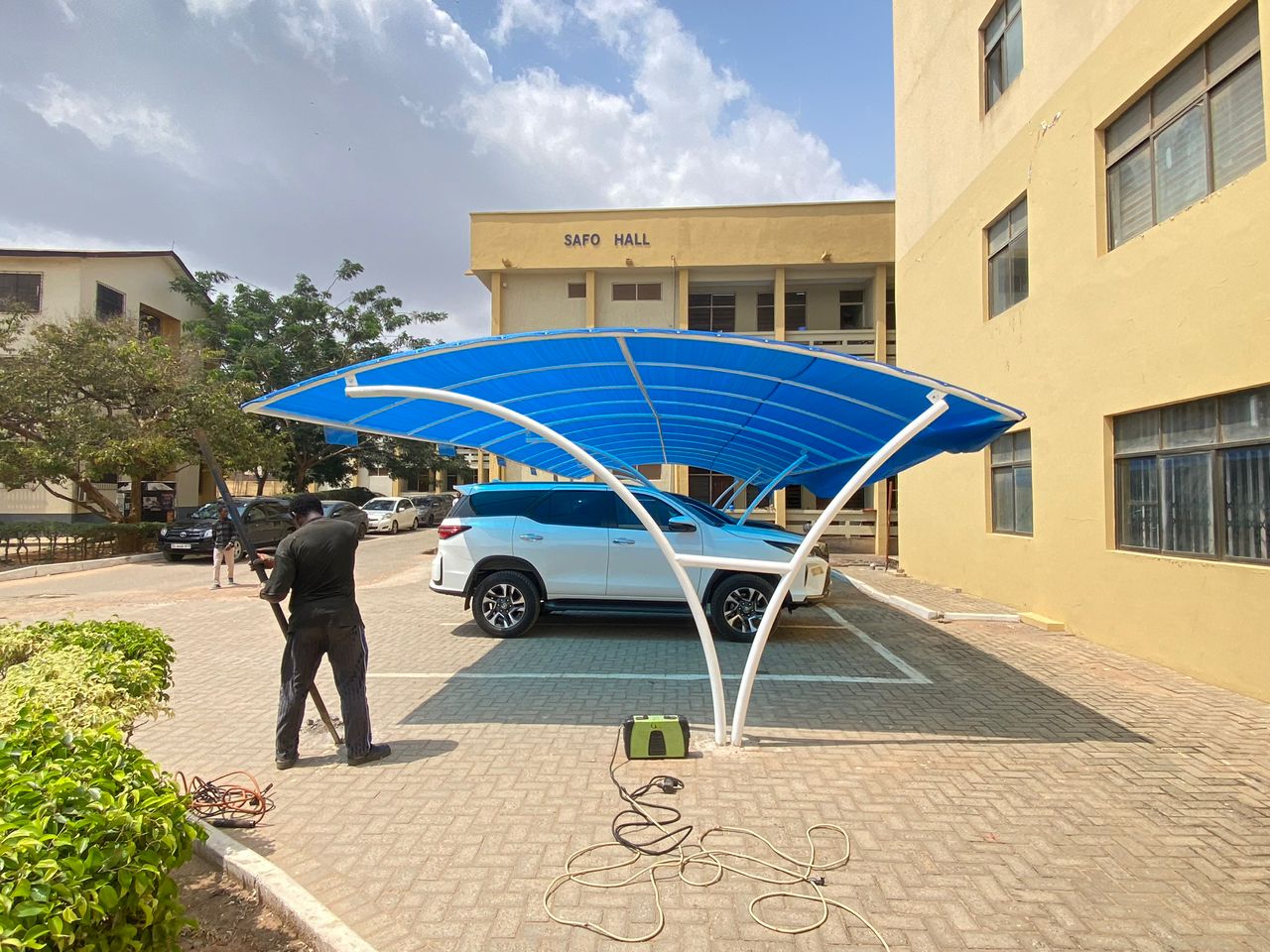 AW Canopies and Carports team at work